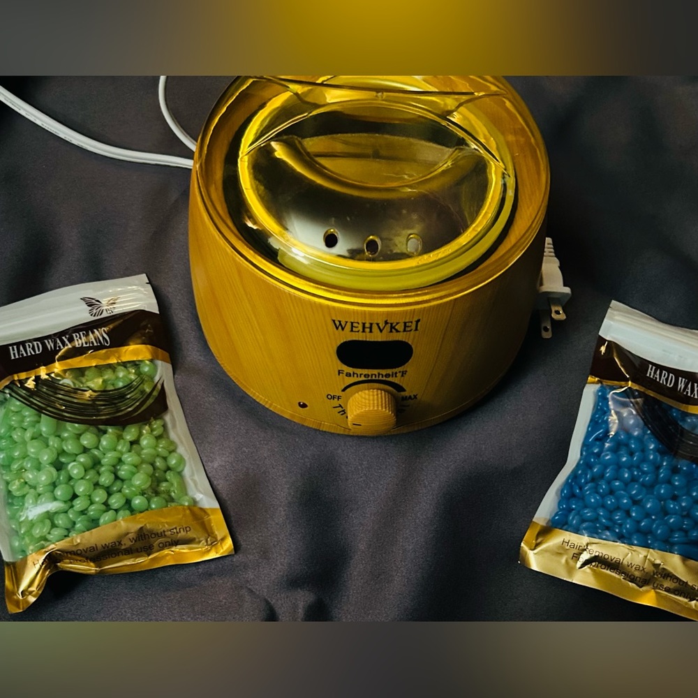 Wehvkei  LCD Display Waxing  Wax Warmer Kit Men Women Face Eyebrows Body Arms